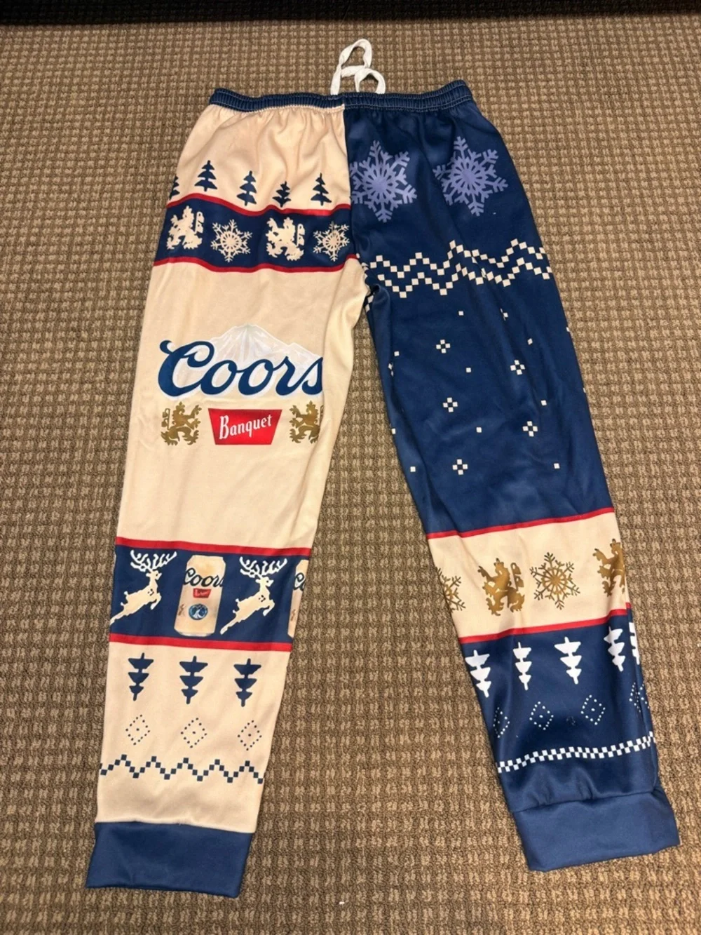 Coors Banquet Ugly Sweater Sweatsuit Set 🍺 Holiday Beer Outfit